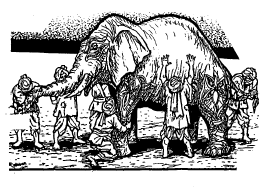 elephant and six blind men