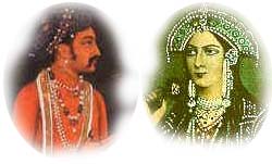 Shah Jahan and Mumtaz Mahal; image courtesy www.tokalath.com