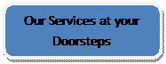 Rounded Rectangle: Our Services at your Doorsteps

