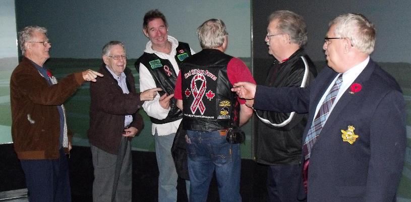 A tour of Nav Can for the Red Ribbon supporters.