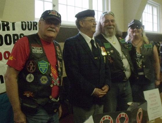Canadian Veteran Freedom Riders and General Natynczyk at National Cementery 