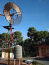 Windmill and Cabins in Park