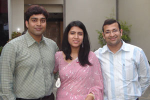 Sweta and Sudharshan with Navneet