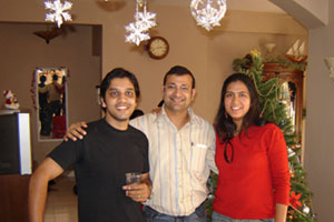 Sweta with Navneet and Ralph