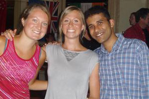 Supratim with 2 of his gf