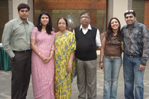 Sweta with her family