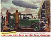 Motor car advertising.