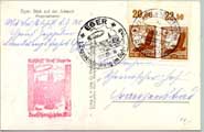 1939 postcard carried on the zeppelin flight from Frankfurt to Sudetenland.

Click to see an actual-size picture.