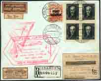 1933, Gdansk to Brazil via GRAF ZEPPELIN.