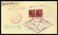 1930, South America flight, signed by Dr Eckener.