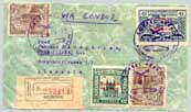 Mail carried by zeppelin from Paraguay to Germany.  Click to see a larger view.