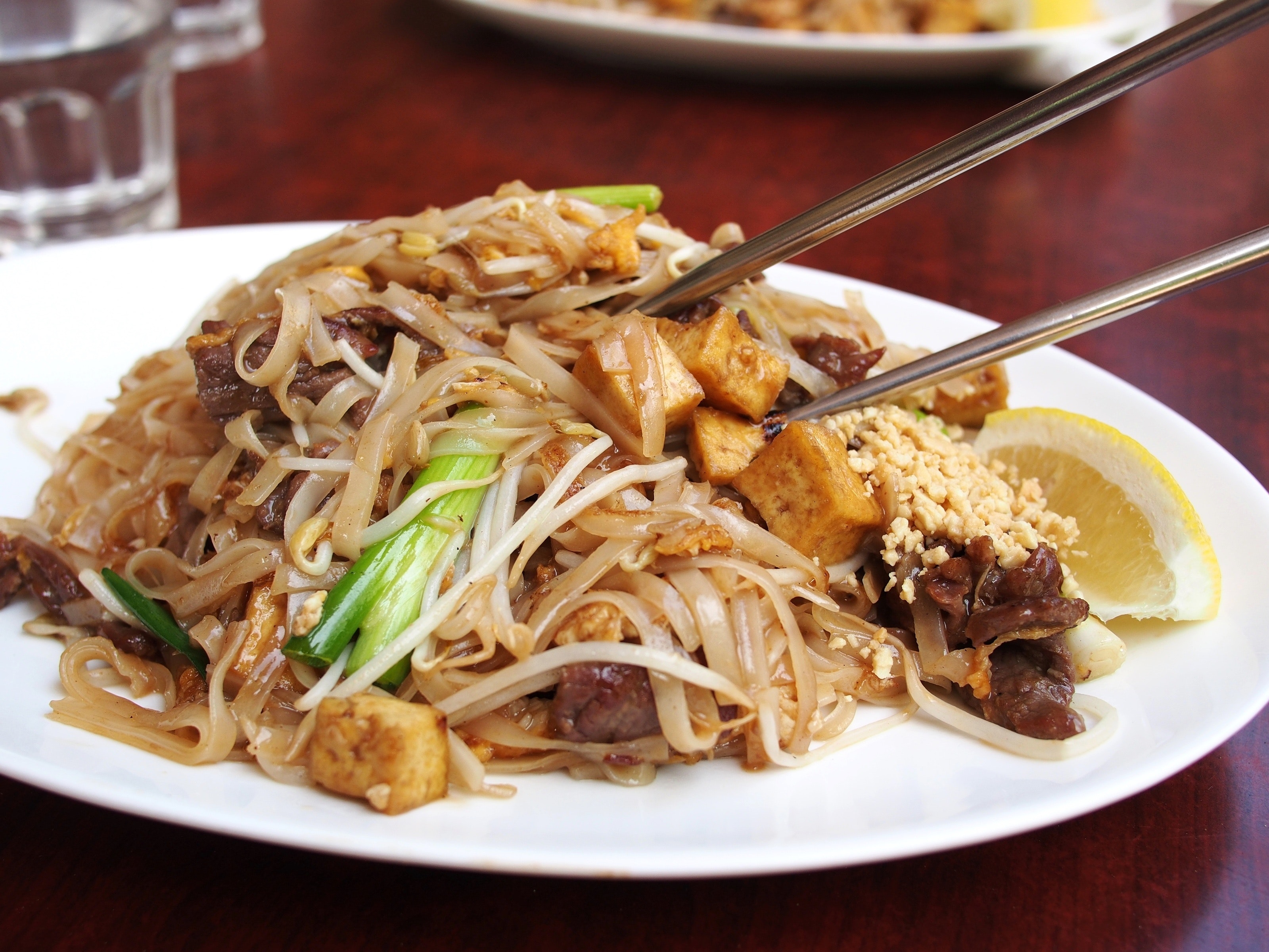 noodles and chopsticks