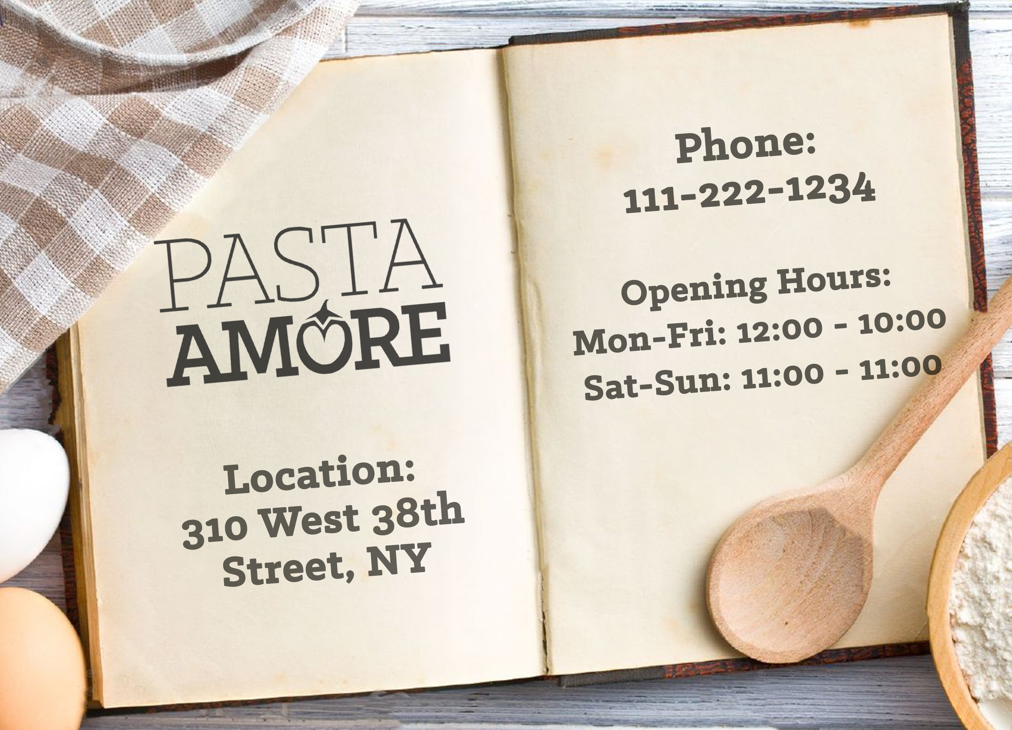 Pasta Amore Location