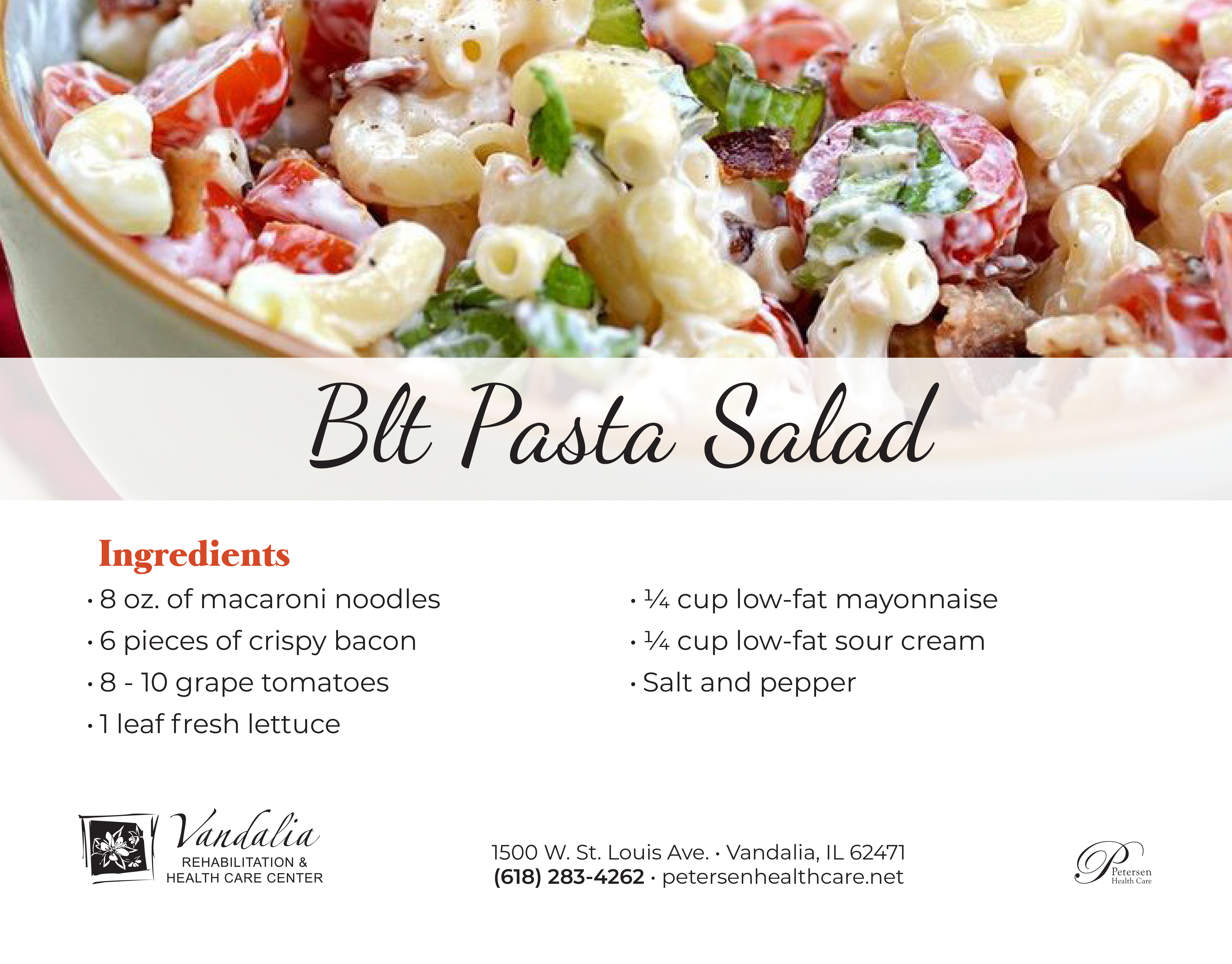 Card Recipe BLT Pasta Salad 24