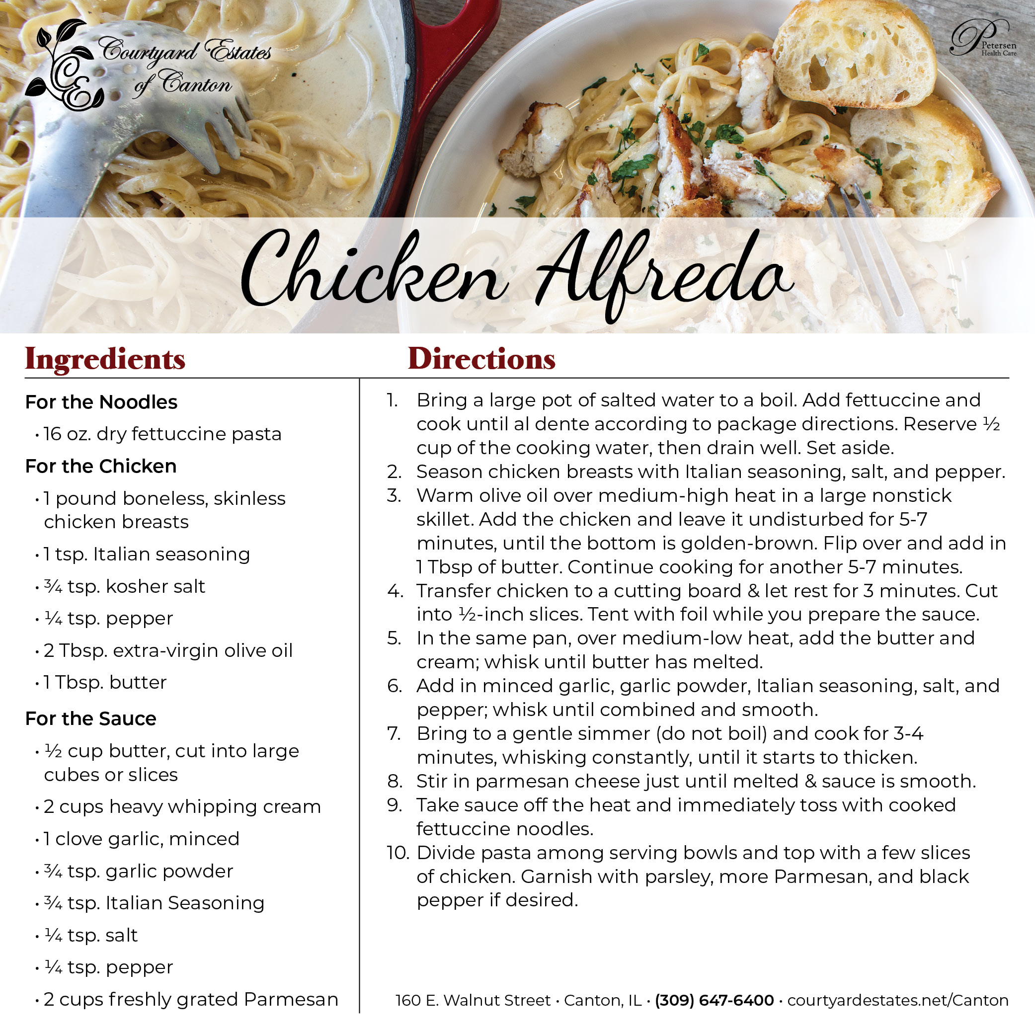 Graphic Recipe Chicken Alfredo 23