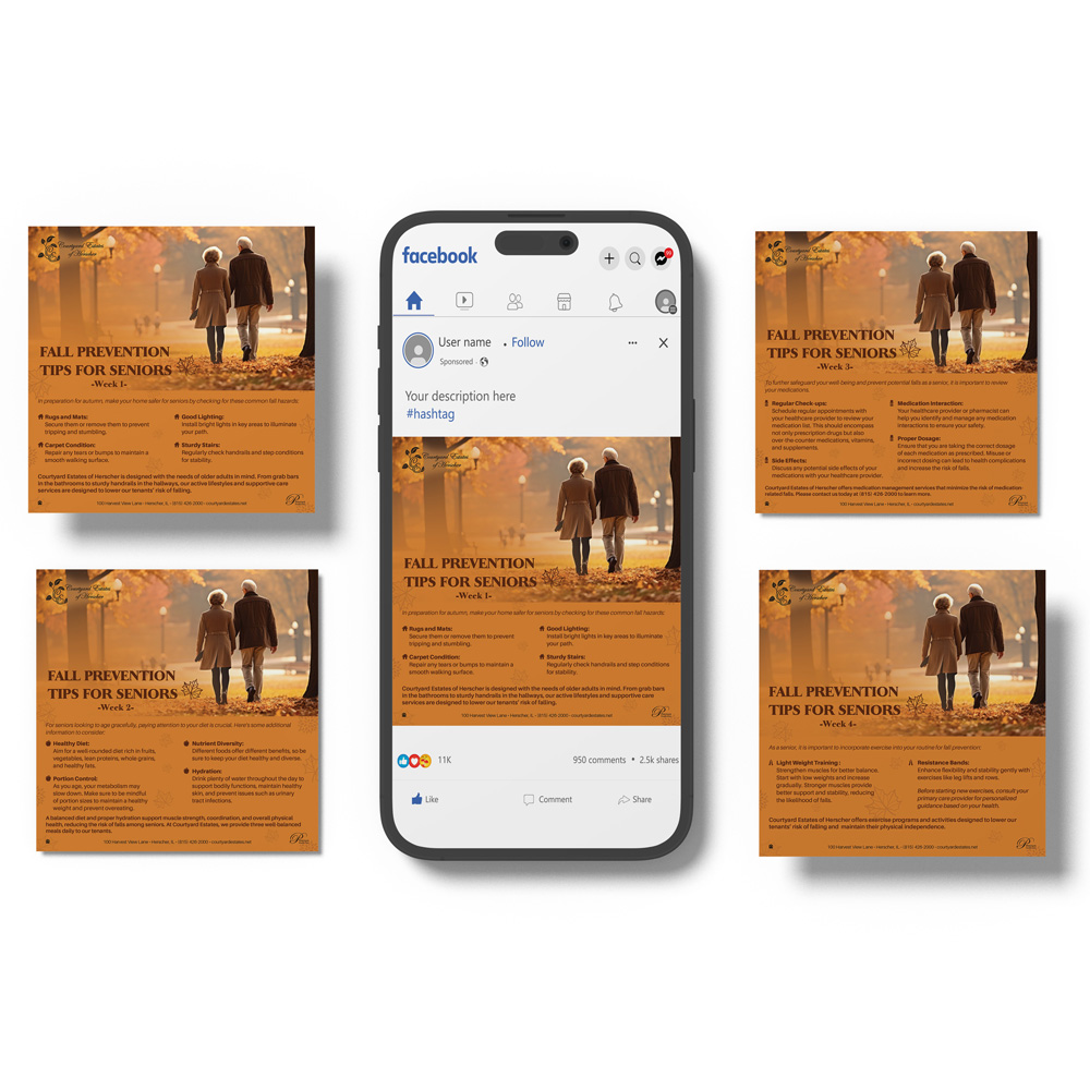 Fall Prevention Rack Card