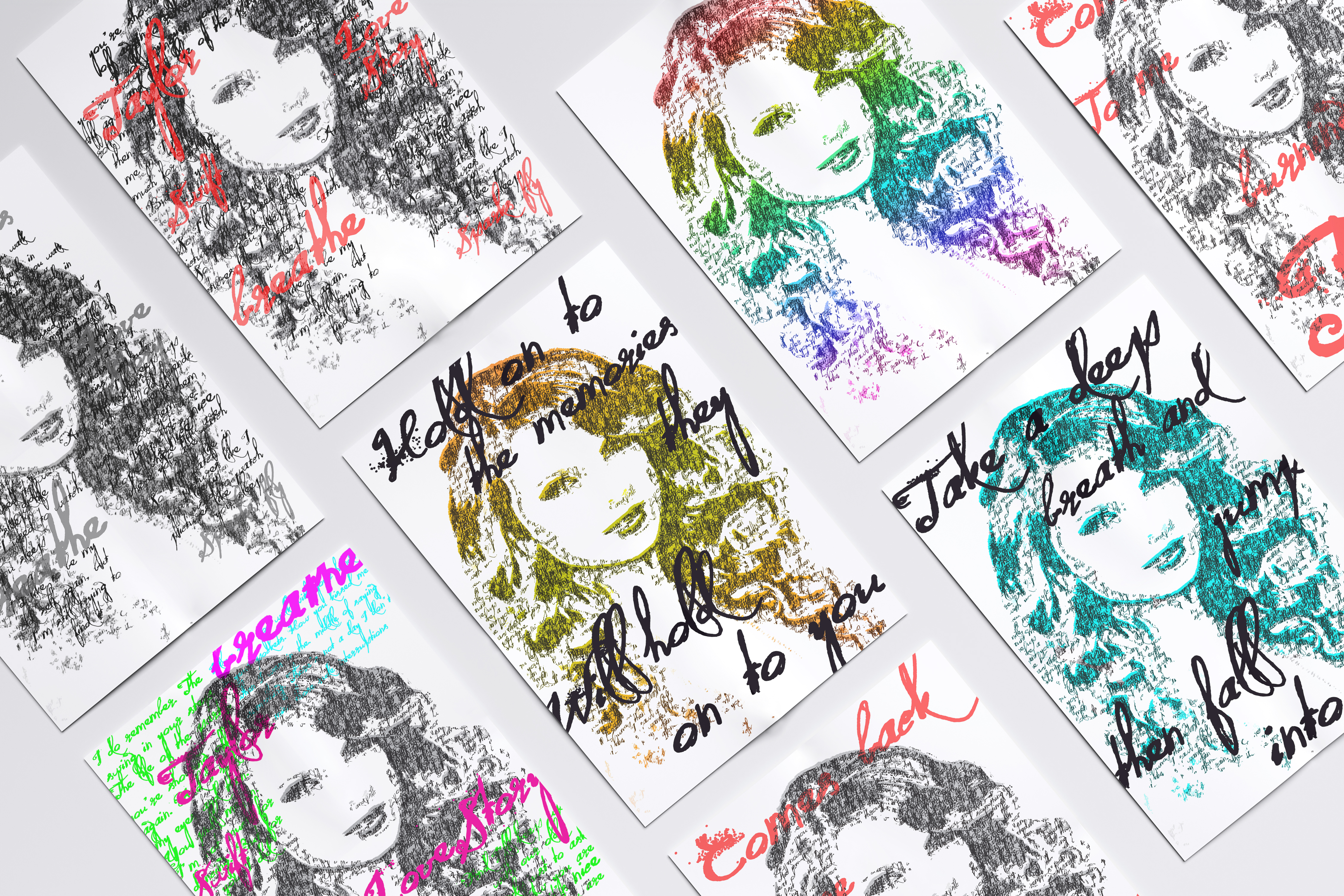 Taylor Swift Typography Portrait