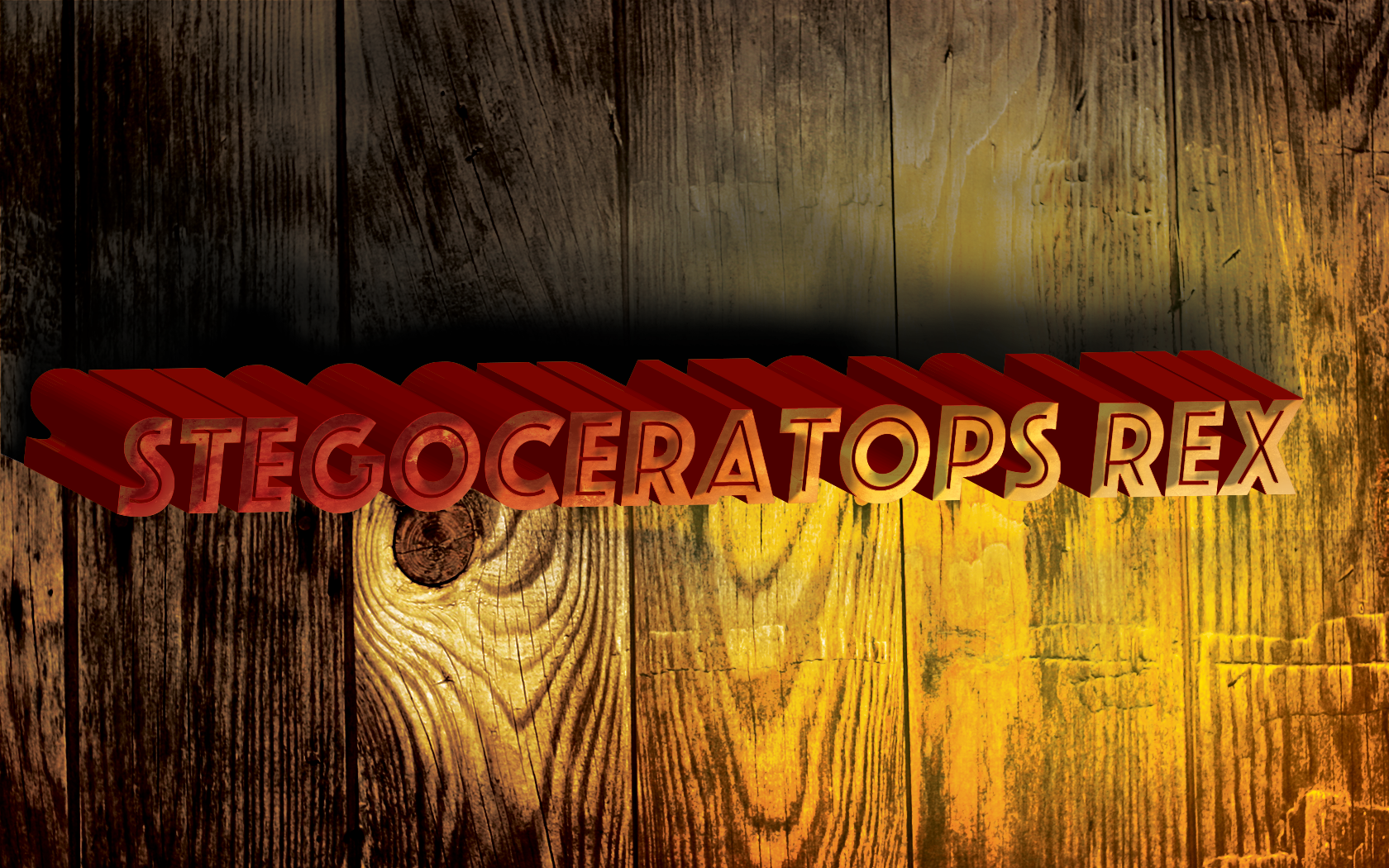 Stegaceratops Rex Stylized Text