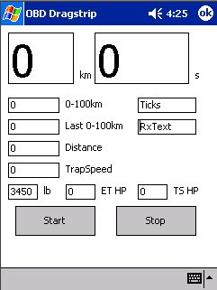 OBD Dragstrip  Screenshot