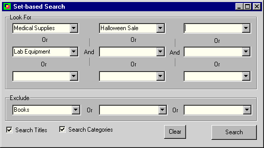 Boolean Search Grid Example