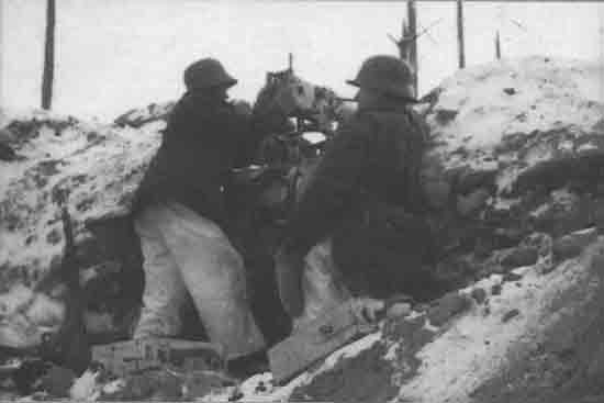 Finnish machine gun at Taipale