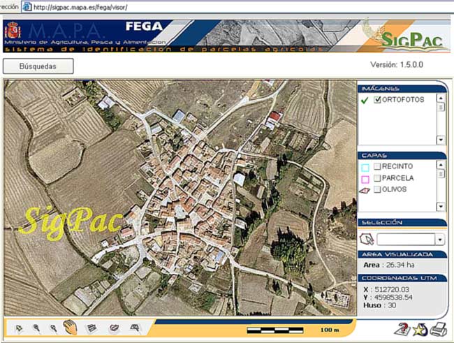 Foto a�rea de Tajueco, Octubre de 2002