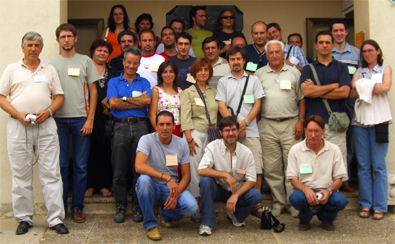 Foto de los presentes en la reunion de webmaster
en el telecentro de el Cubo de la Solana
