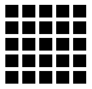 tem bolinhas nas quinas dos quadrados?