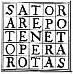 SATOR - AREPO - TENET - OPERA - ROTAS