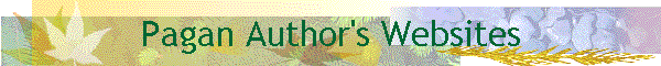Pagan Author's Websites