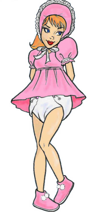 Baby girl art by Bojay