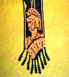The head of Romian soldier - made with the bead! Link to the Review of the film Cleopatra