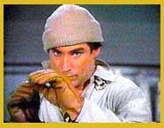 Shot from the movie - Timothy hypnotizes a snake