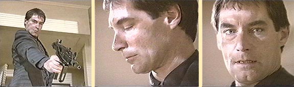 Shot from the movie  - Jack Carver kills the Russian agent