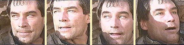 Shots from the movie  - Jack Carver explodes a mine to destroy a bridge