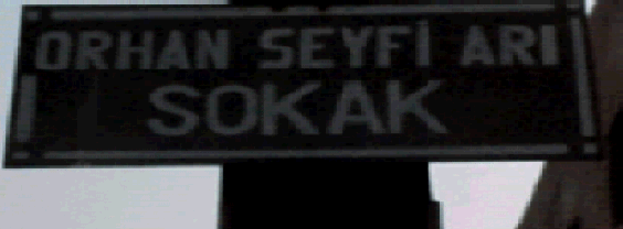 Street name after teacher Orhan Seyfi Ari Nicosia 1993