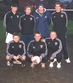 Some squad members of Team England with Chris Cozens