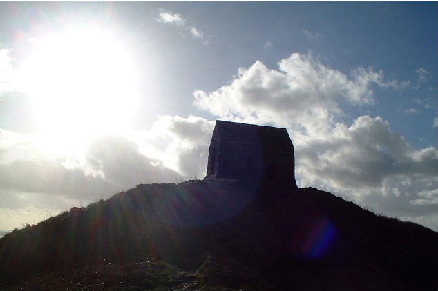 Rame head chapel in the sun