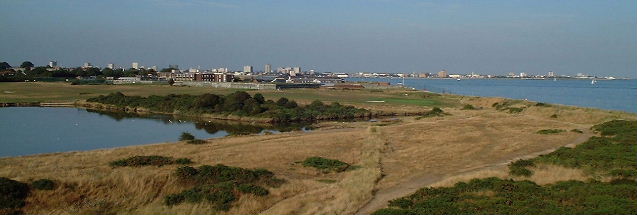 View from Fort Gilkicker across Fort Monkton
