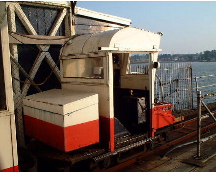 Hythe pier narrow gauge engine