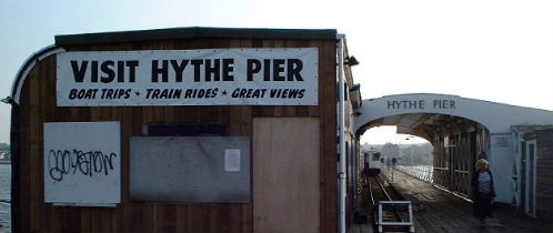 Hythe Pier Head buildings and train station