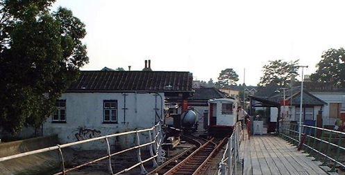 Hythe pier narrow gauge railway station
