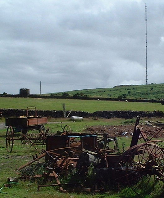 Gonomena mine remains near the top of the incline