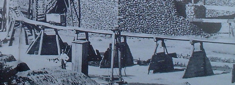 Tramway on the South Caradon mine dressing floor