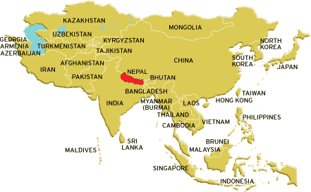 Blingking Object is My Location in Asia
