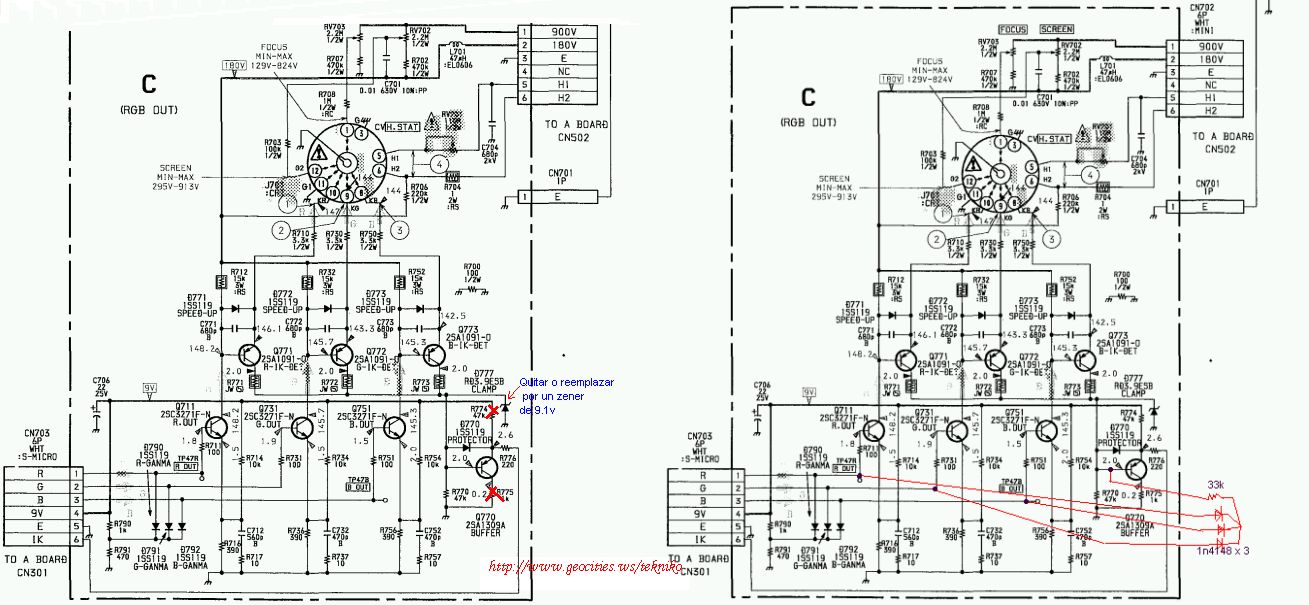 modificando circuito ik Sony