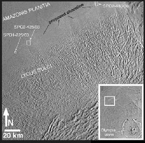 Posible costa marciana