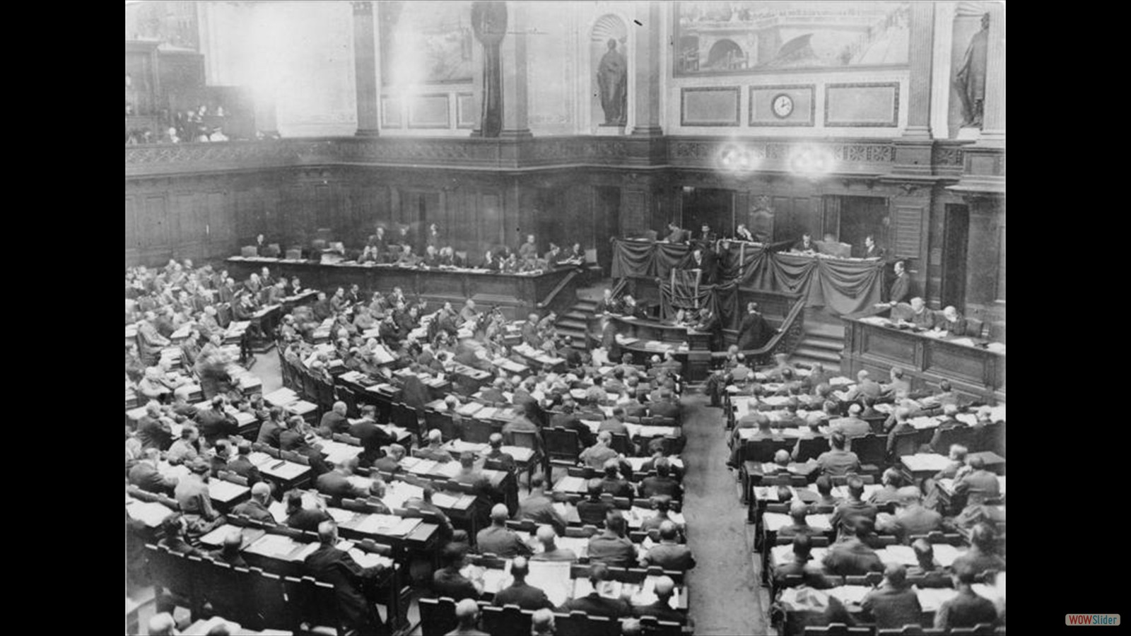 Reich Congress of Workers and Soldiers Councils in the Prussian Landtag in Berlin on December 16, 1918 during the opening speech of executive council member and representative of the Revolutionary Stewards