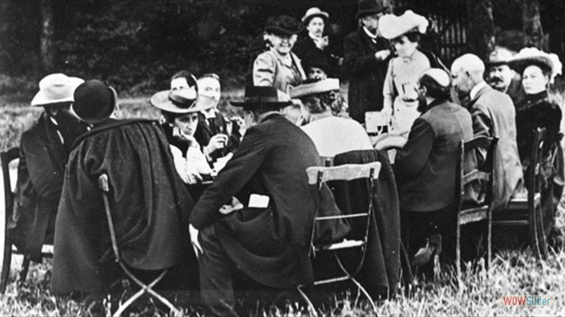 Participants of the SPD party conference in Jena in 1913