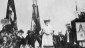 Rosa Luxemburg talking at the 2. Internationale (Socialist conference) in Stuttgart - 1907